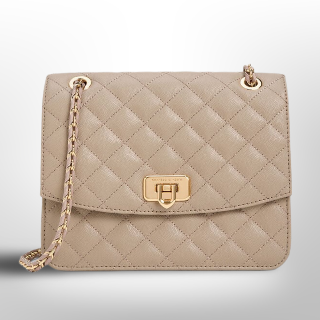 CHARLES & KEITH Cressida Quilted Chain Strap Bag