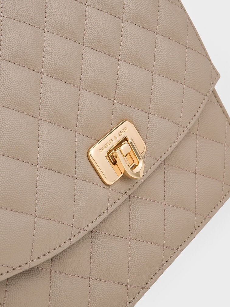 CHARLES & KEITH Cressida Quilted Chain Strap Bag