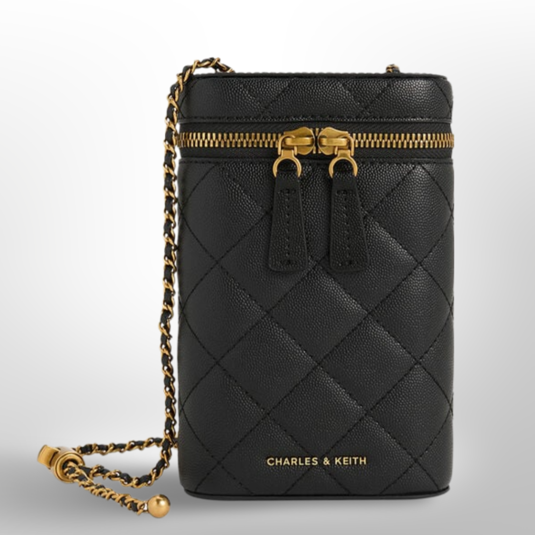 CHARLES & KEITH Mini Apfra Quilted Elongated Bag