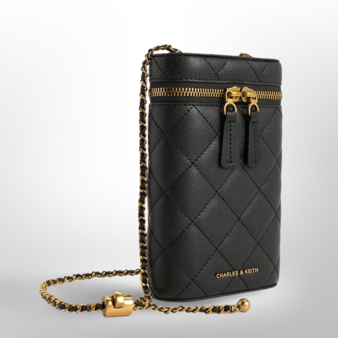 CHARLES & KEITH Mini Apfra Quilted Elongated Bag