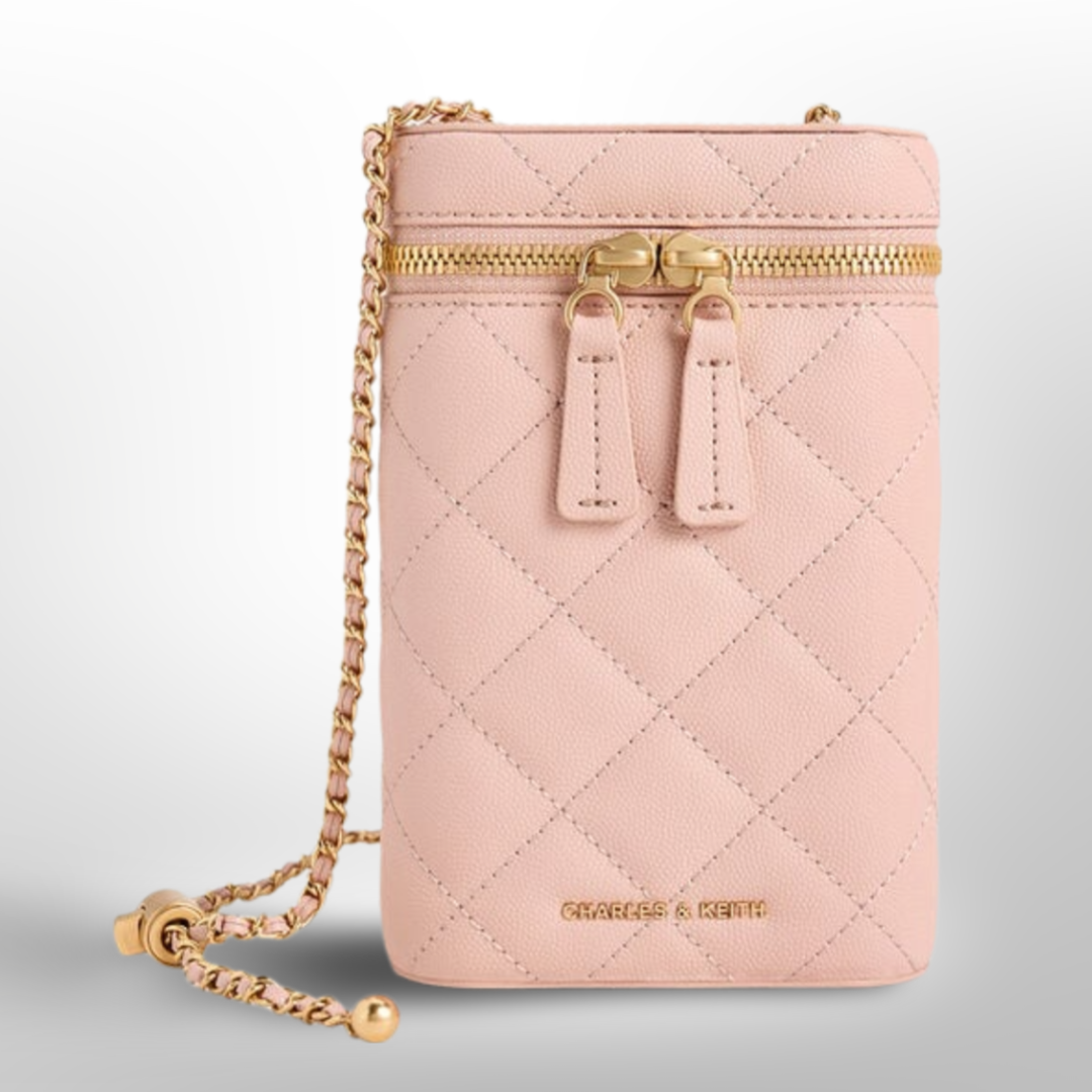 CHARLES & KEITH Mini Apfra Quilted Elongated Bag