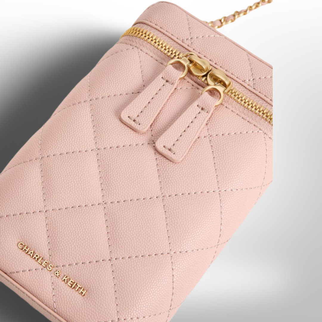 CHARLES & KEITH Mini Apfra Quilted Elongated Bag