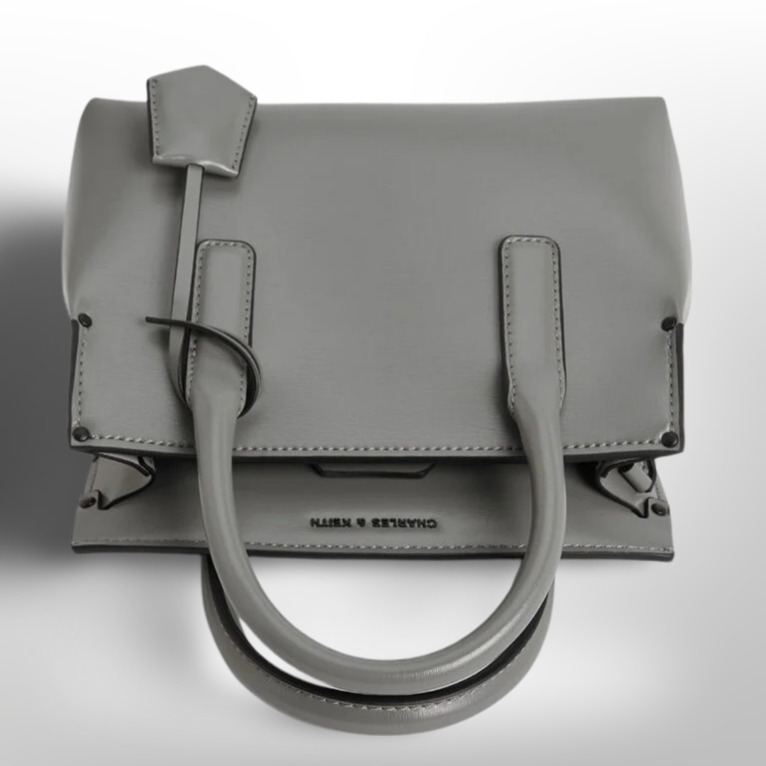 CHARLES & KEITH Rene Structured Top Handle Bag