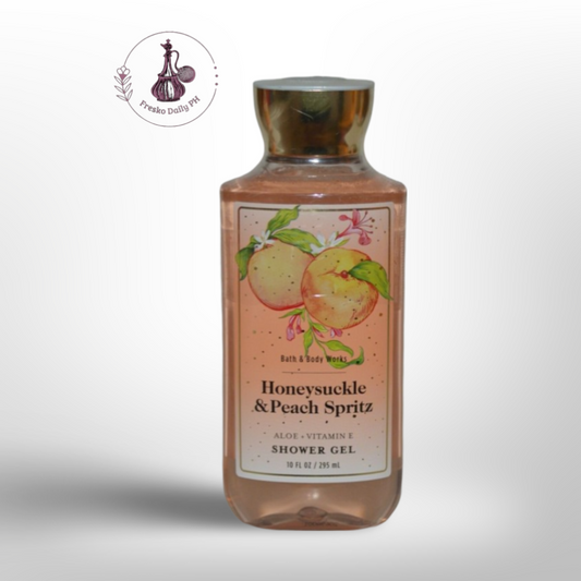 Bath & Body Works HONEYSUCKLE & PEACH SPRITZ Shower Gel