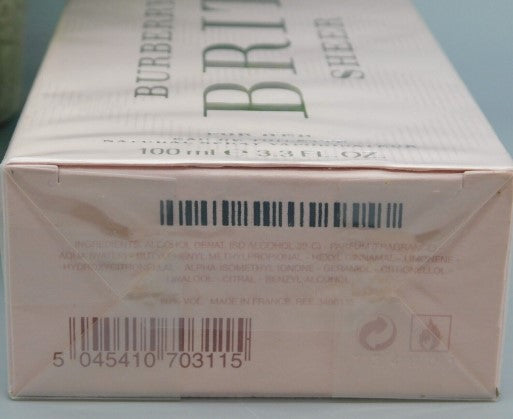 Burberry Brit Sheer for Her Eau de Toilette 100ml