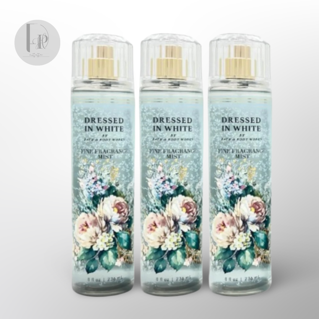 Bath & Body Works DRESSED IN WHITE Fine Fragrance Mist