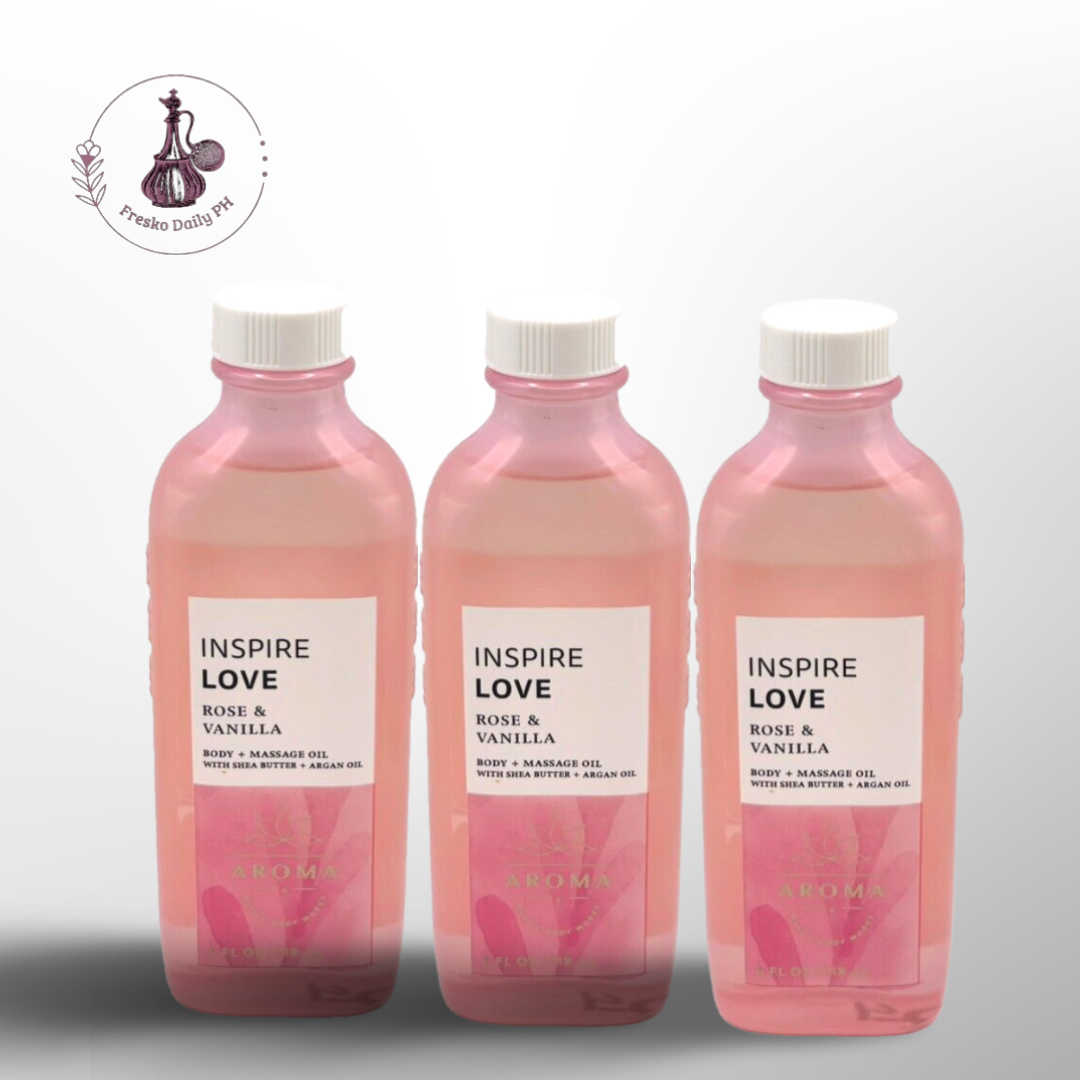 AROMATHERAPY Inspire Love Rose Vanilla Body + Massage Oil