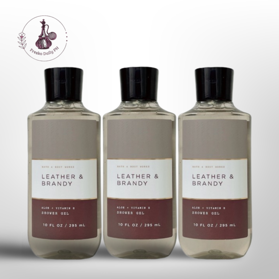 Bath & Body Works LEATHER & BRANDY Shower Gel