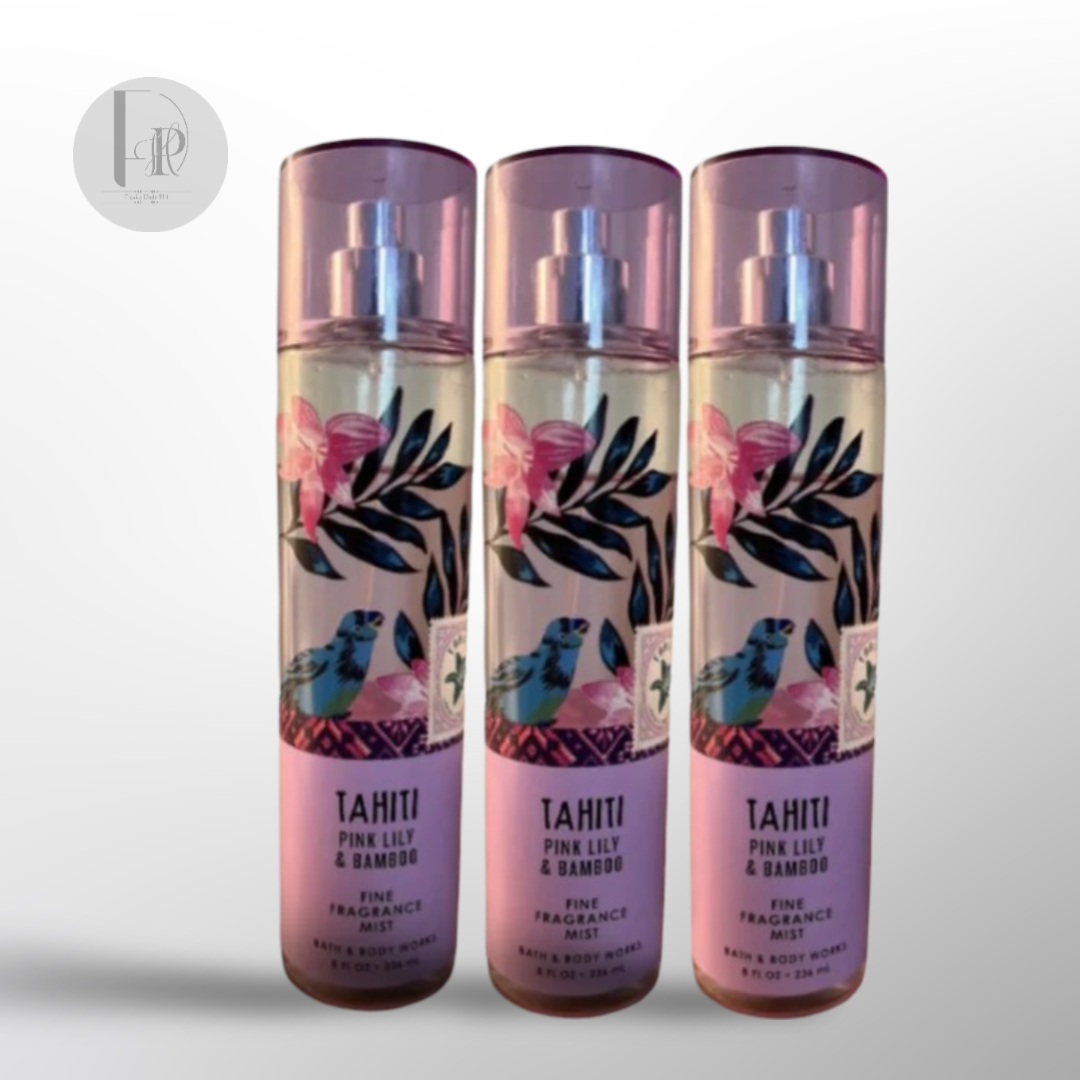 Bath & Body Works TAHITI PINK LILY & BAMBOO Fine Fragrance Mist